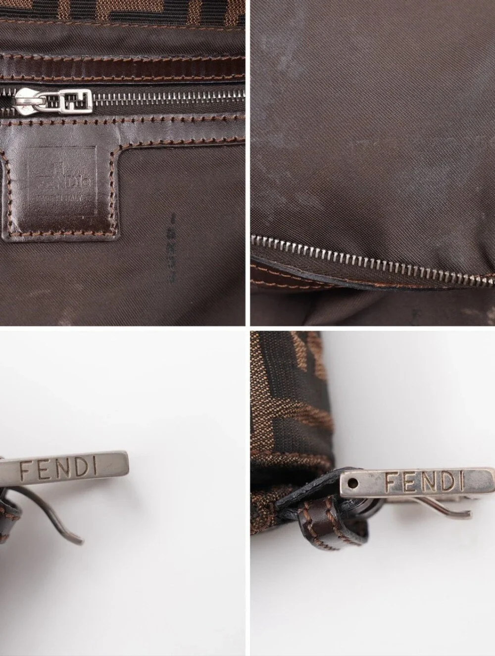 CO20 💟 FENDI Zucca Mama Baguette Tobacco